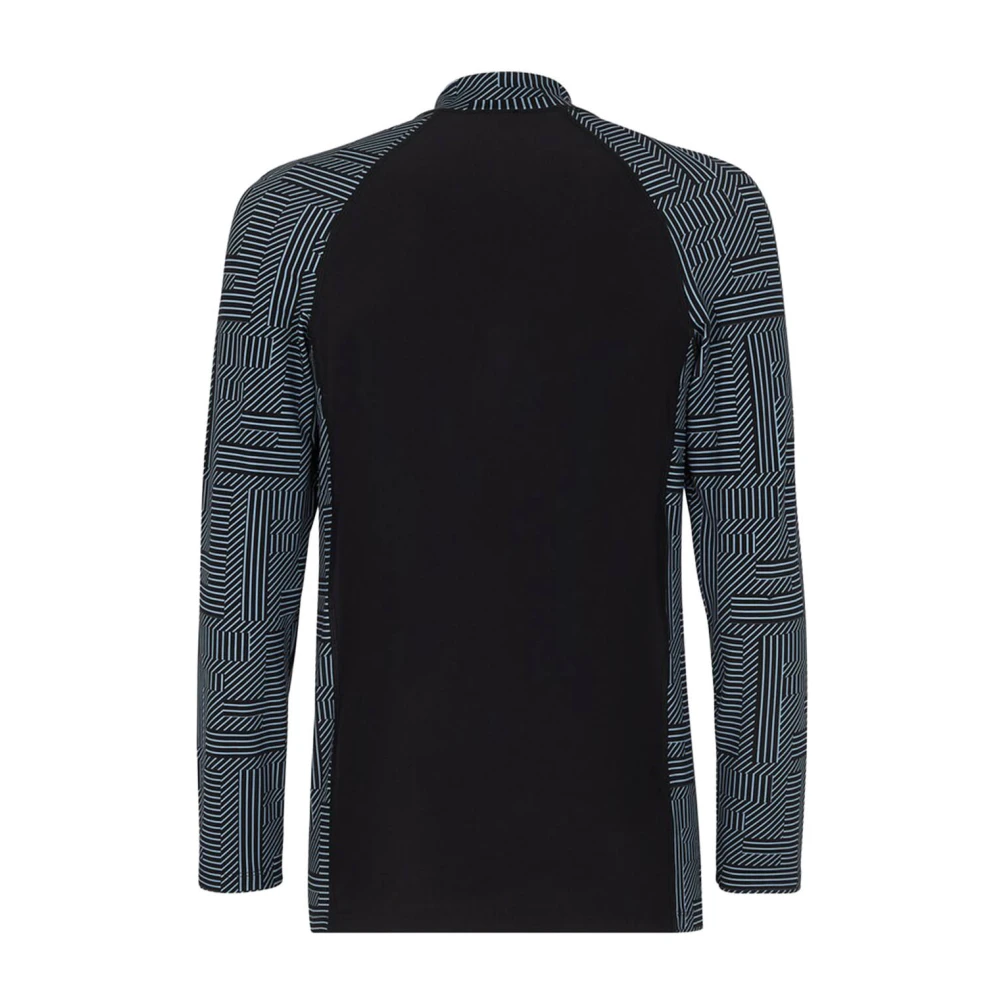 Fendi Ski Logo T-shirts met FF Design Black Heren