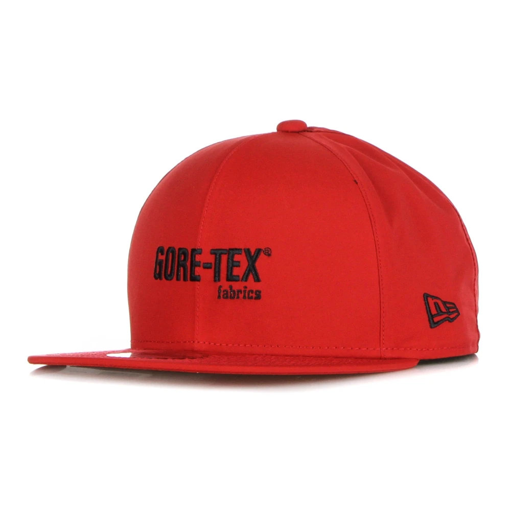 New Era Unisex Red Flat Visor Cap Goretex Scarlet - Hats & Caps - S/M - Accessories