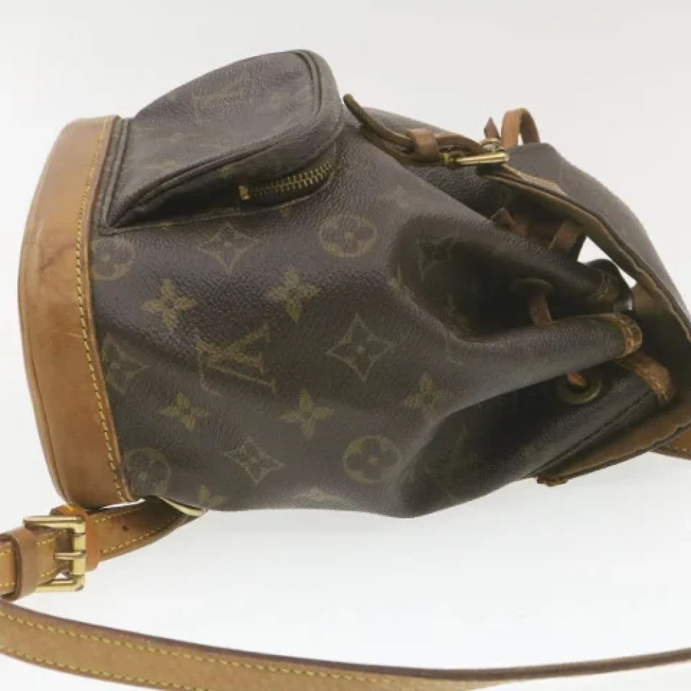 Louis Vuitton Vintage Pre-owned Canvas backpacks Brown Dames