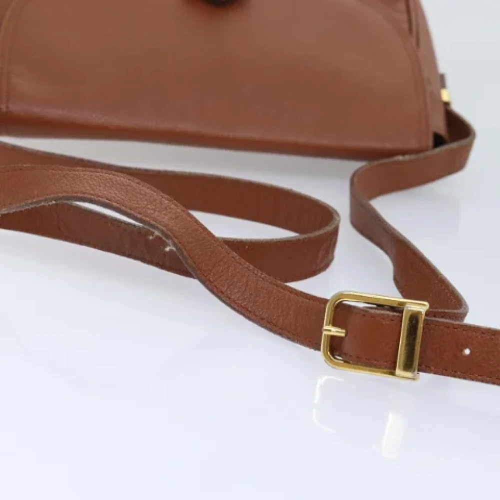 Yves Saint Laurent Vintage Pre-owned Leather shoulder-bags Brown Dames