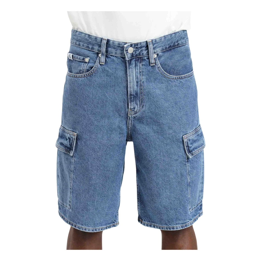 Calvin Klein Jeans Vintage Bermuda Denim Shorts Collectie Blue Heren