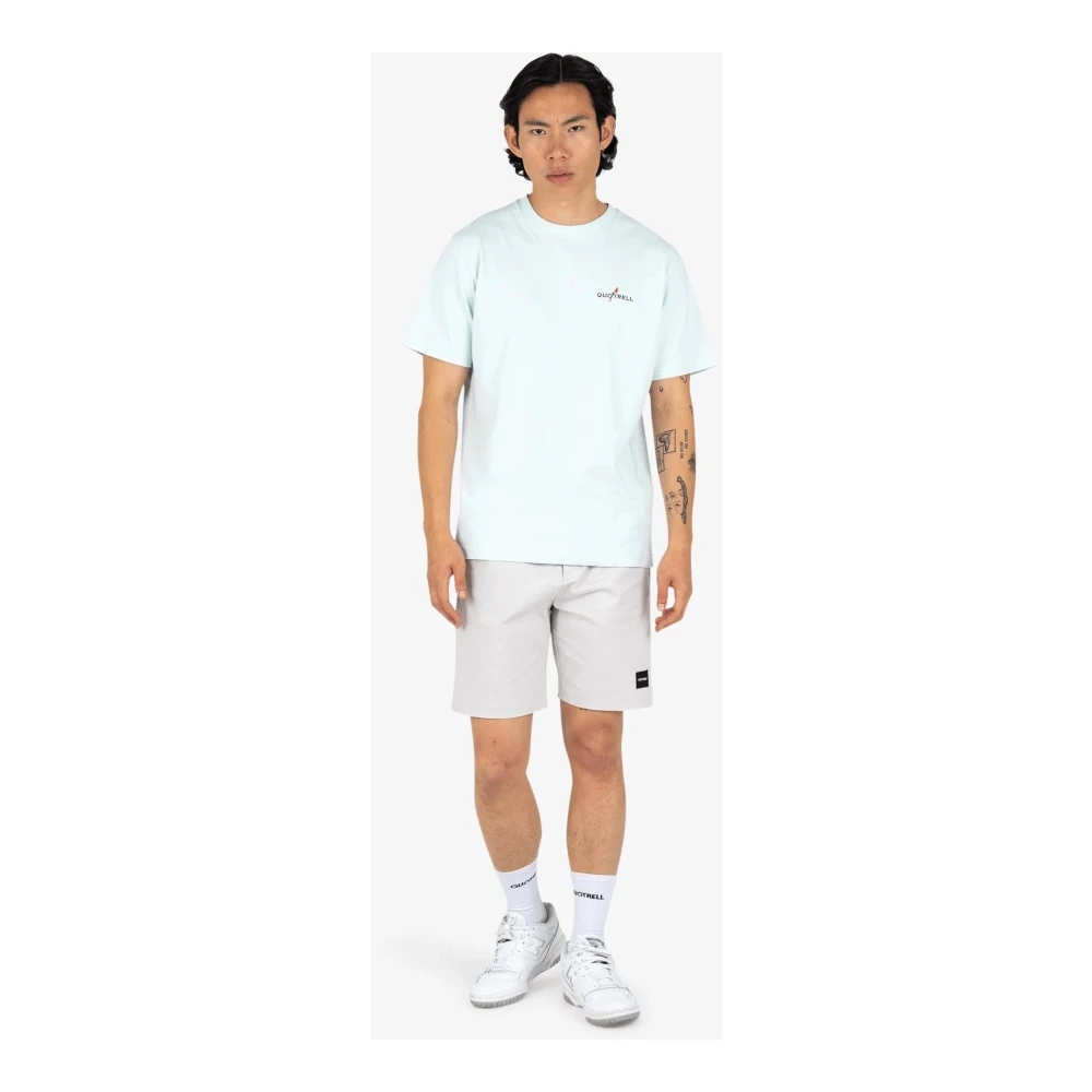 Quotrell Turquoise Resort T-shirt Heren Blue Heren