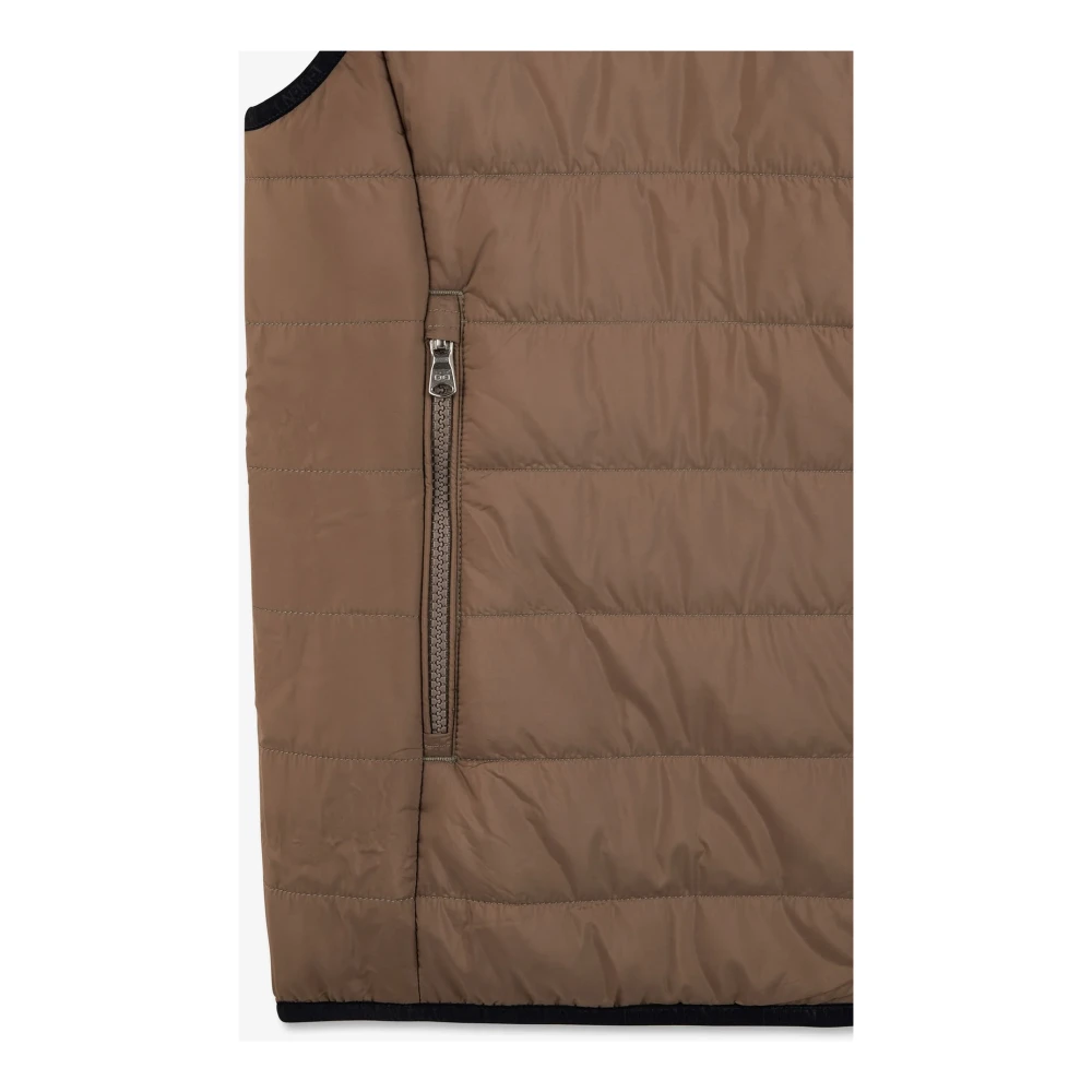 Eden Park Mouwloos gewatteerd vest Brown Heren