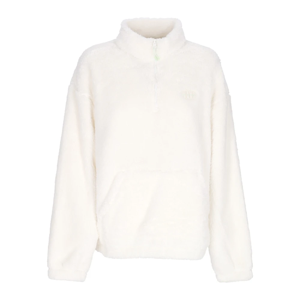 Vans Hoge Hals Pioneer Half Zip Sweatshirt White Dames