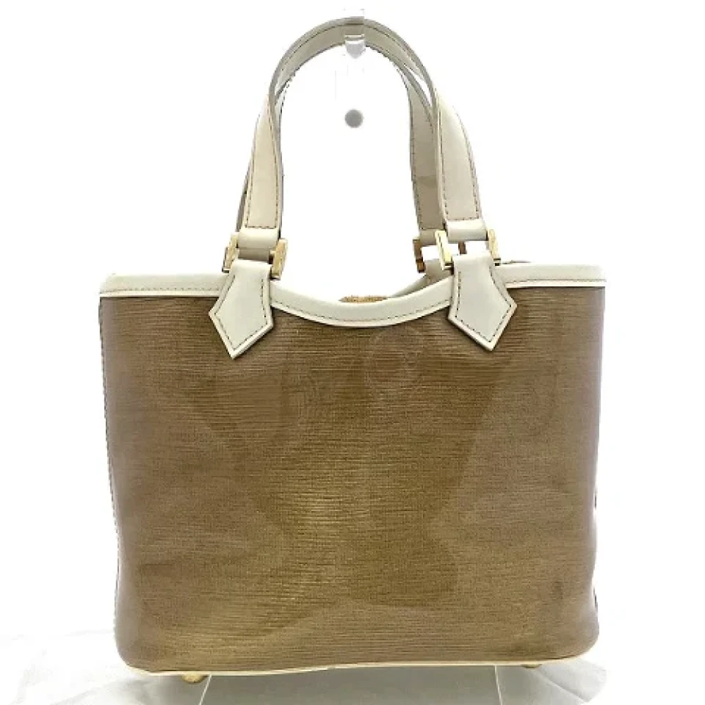 Louis Vuitton Vintage Pre-owned Plastic handbags Beige Dames
