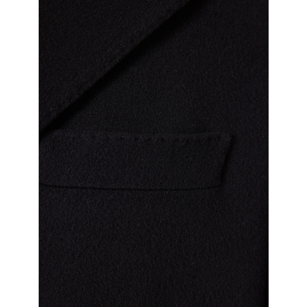 Corneliani Italiaanse wollen jas met zakken Blue Heren