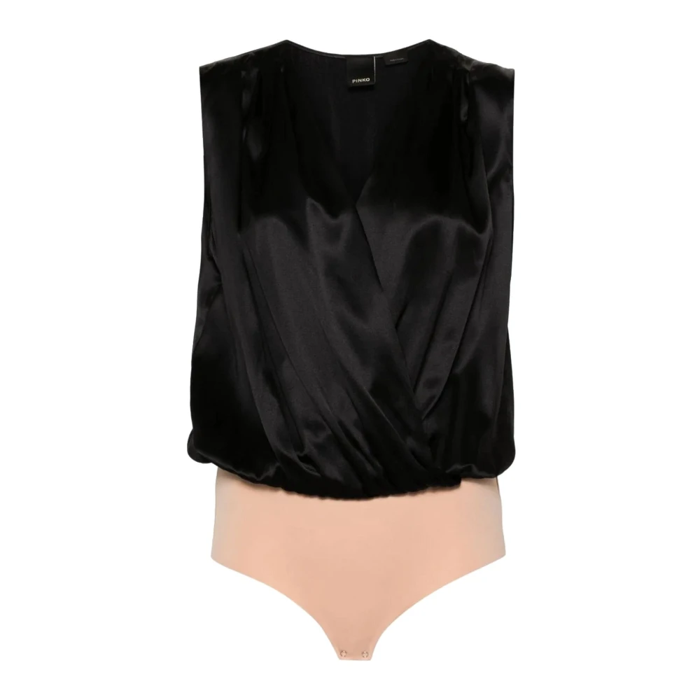 Pinko Zijden Blend Tanktop Black Dames