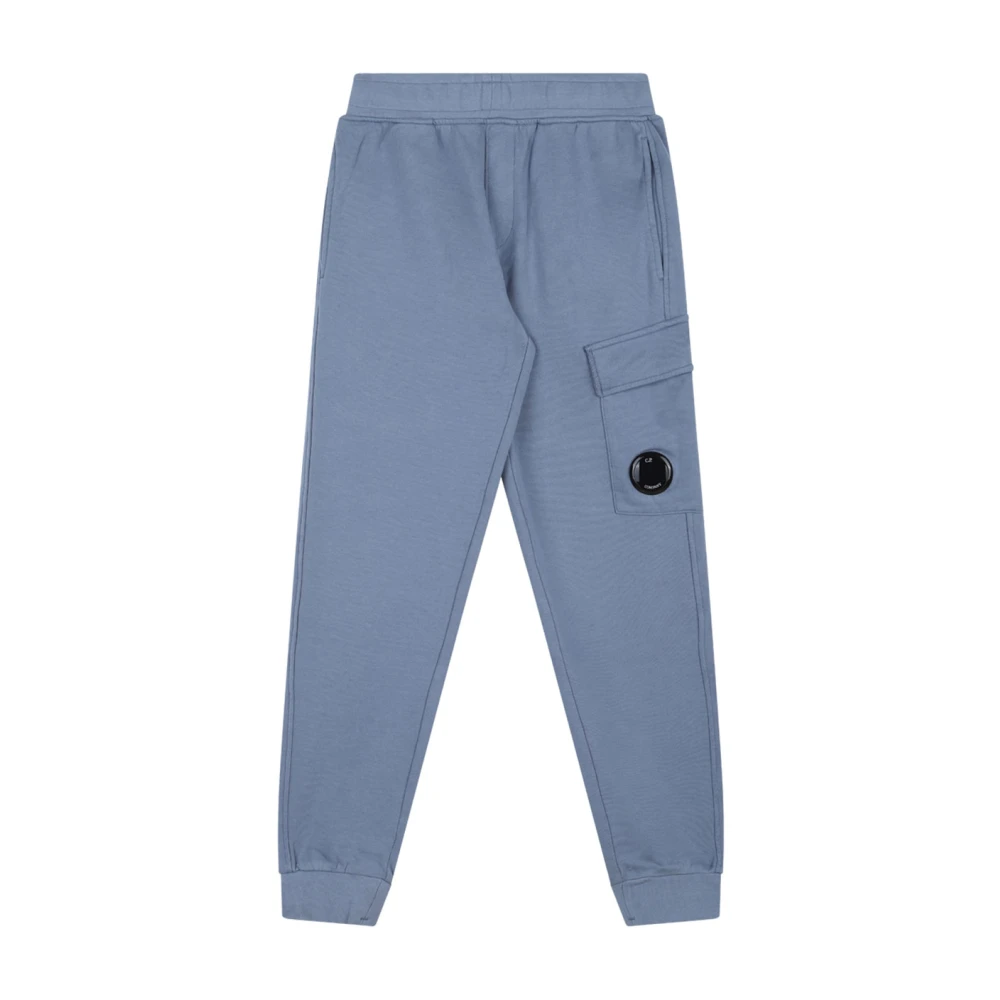 C.p. Company Boys Blue Sweatpants, 12 Y, Lens Detail Track Trousers