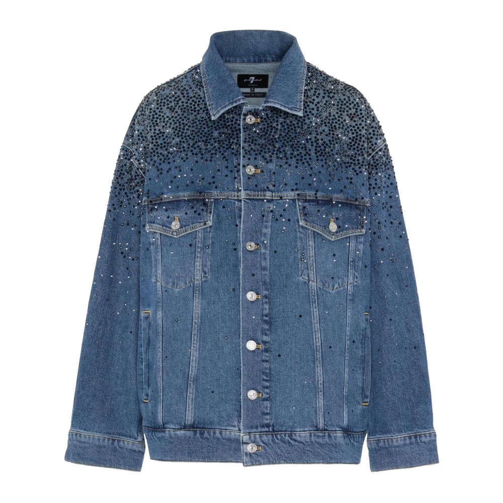 Jackets > Denim Jackets - - 7 For All Mankind - Modalova