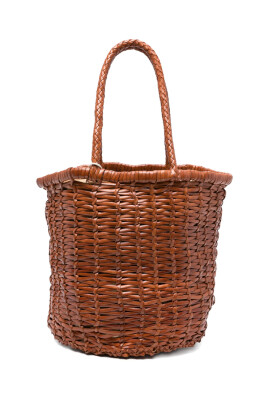 sac-seau-en-cuir-tresse-marron