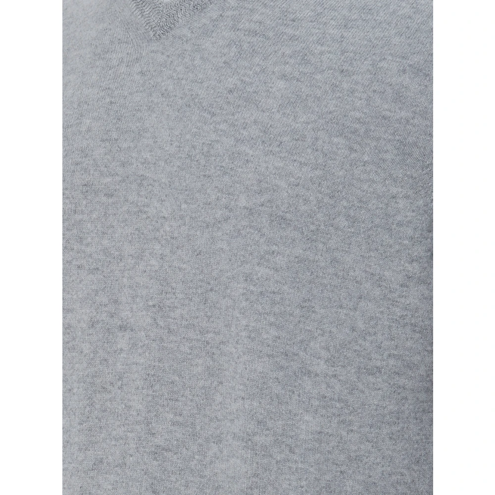 Colombo Round-neck Knitwear Gray Heren