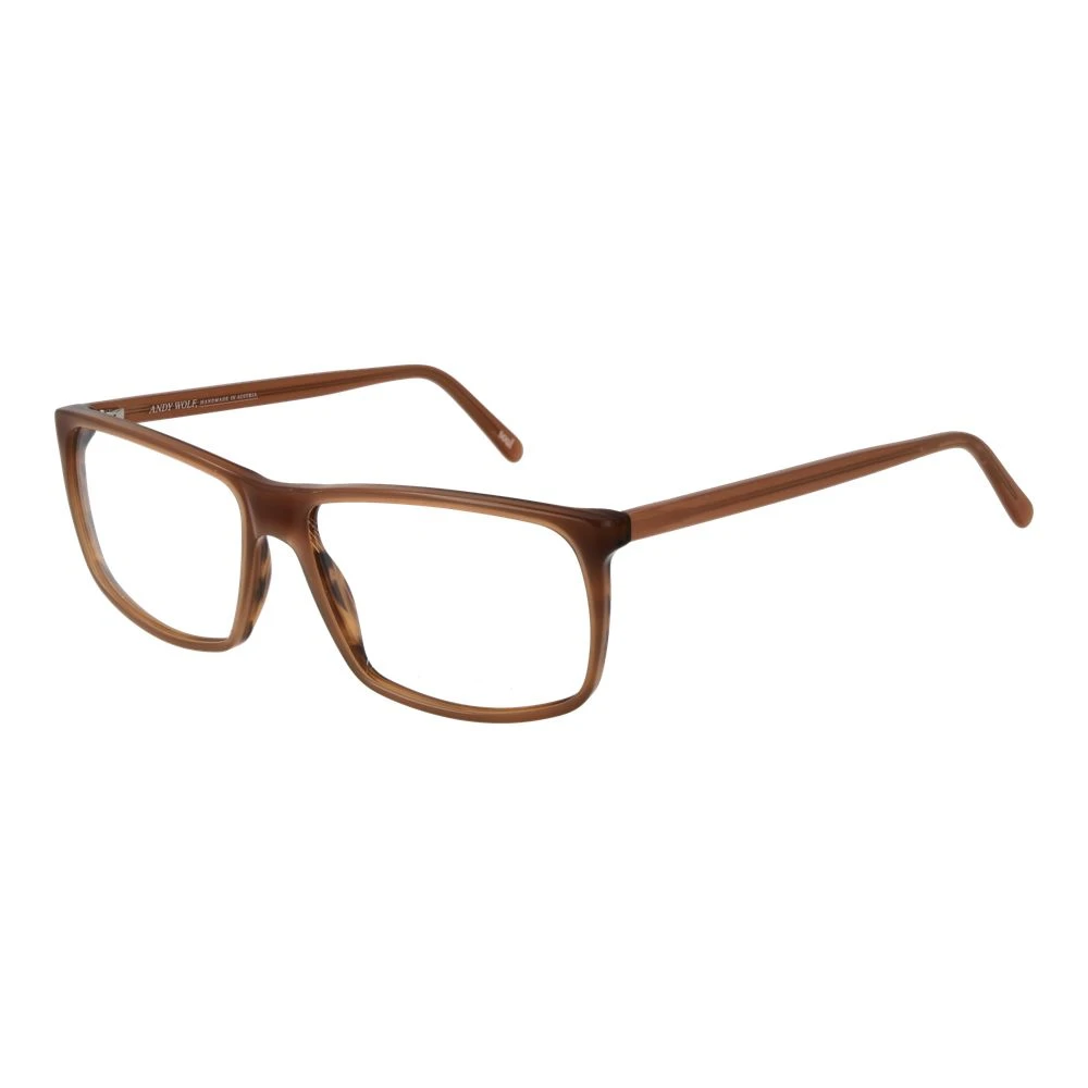 Andy Wolf Unisex Brown Glasses, One Size, Rectangle Optical Frames