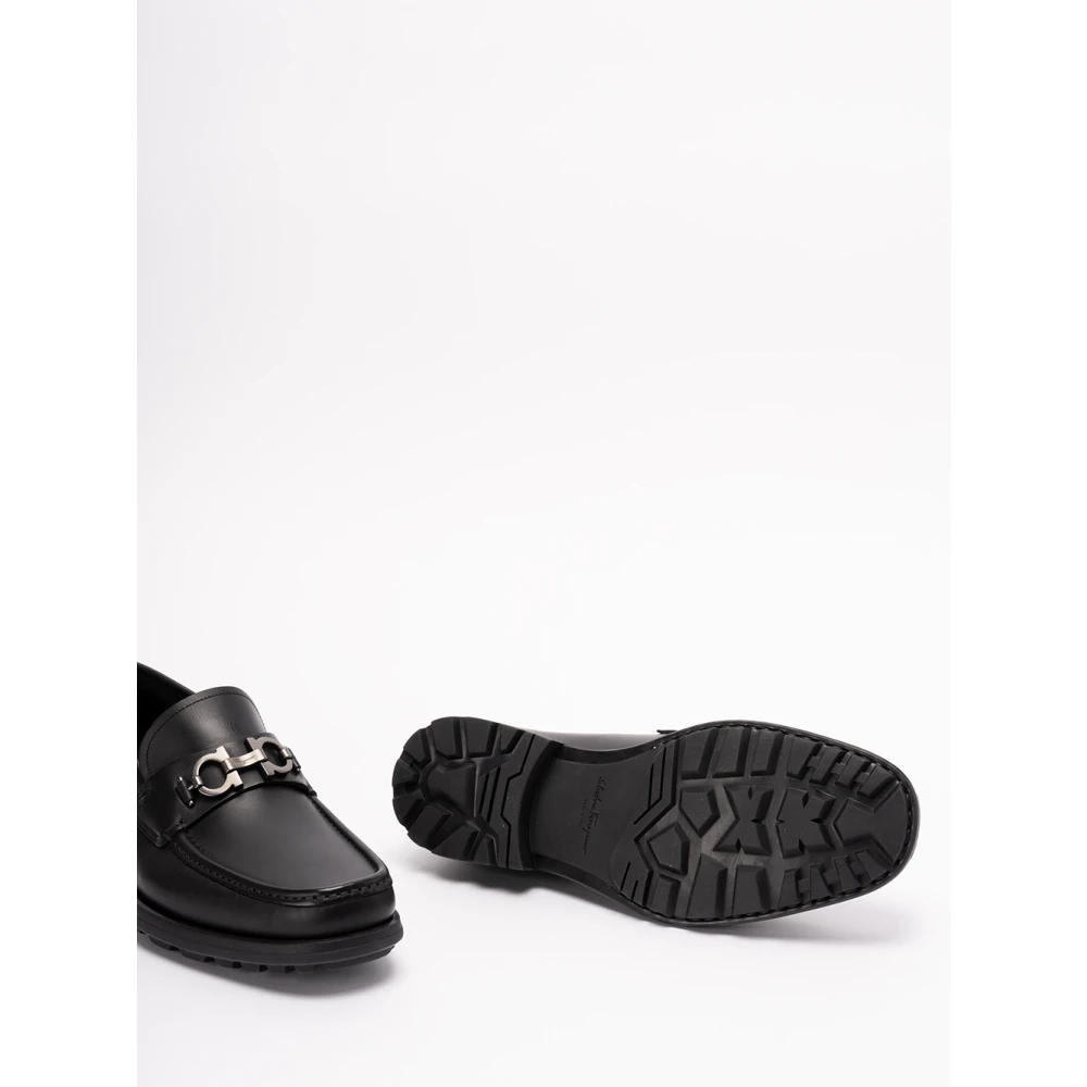 Salvatore Ferragamo David Loafers Stijlvolle en tijdloze herenschoenen Black Heren