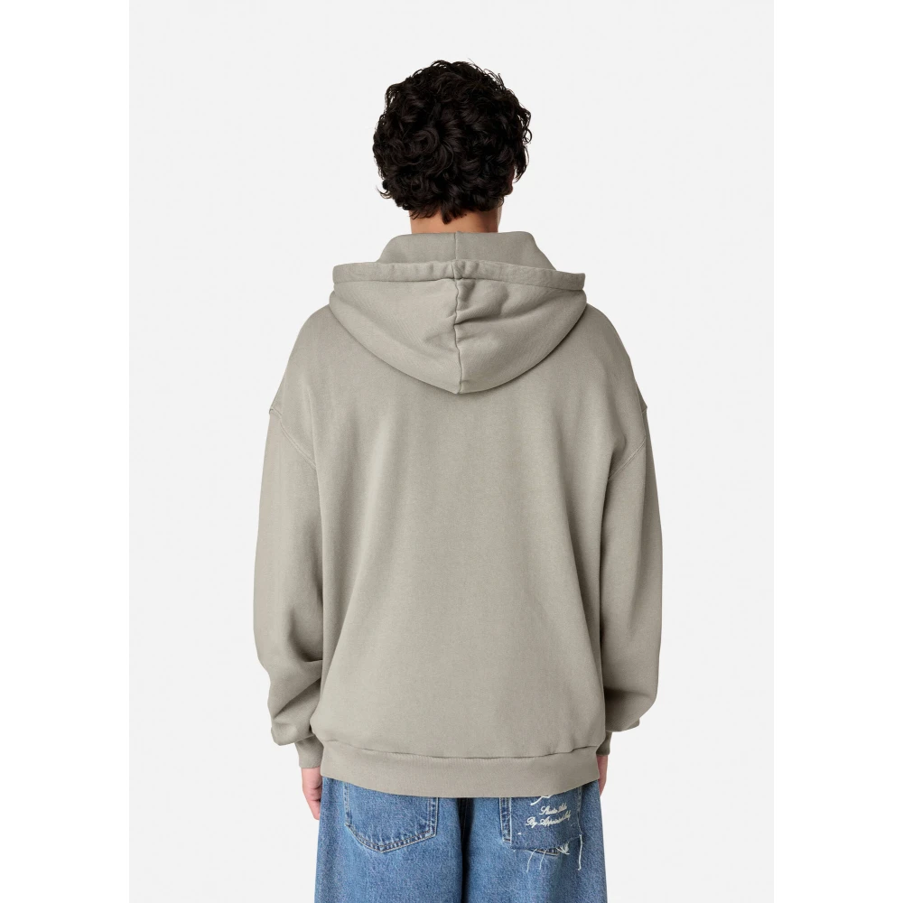 Axel Arigato Patch Washed Hoodie Green Heren