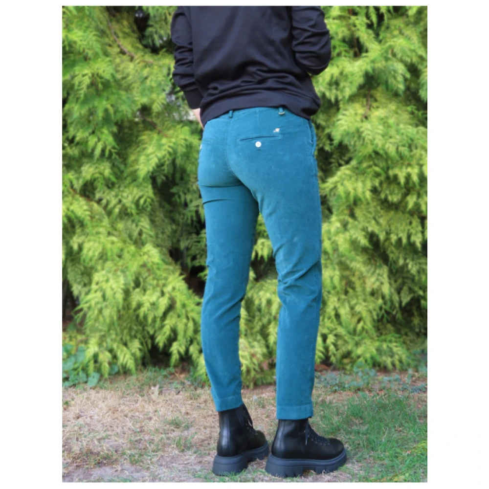 Mason's Slimme Fluweel New York Broek Green Dames