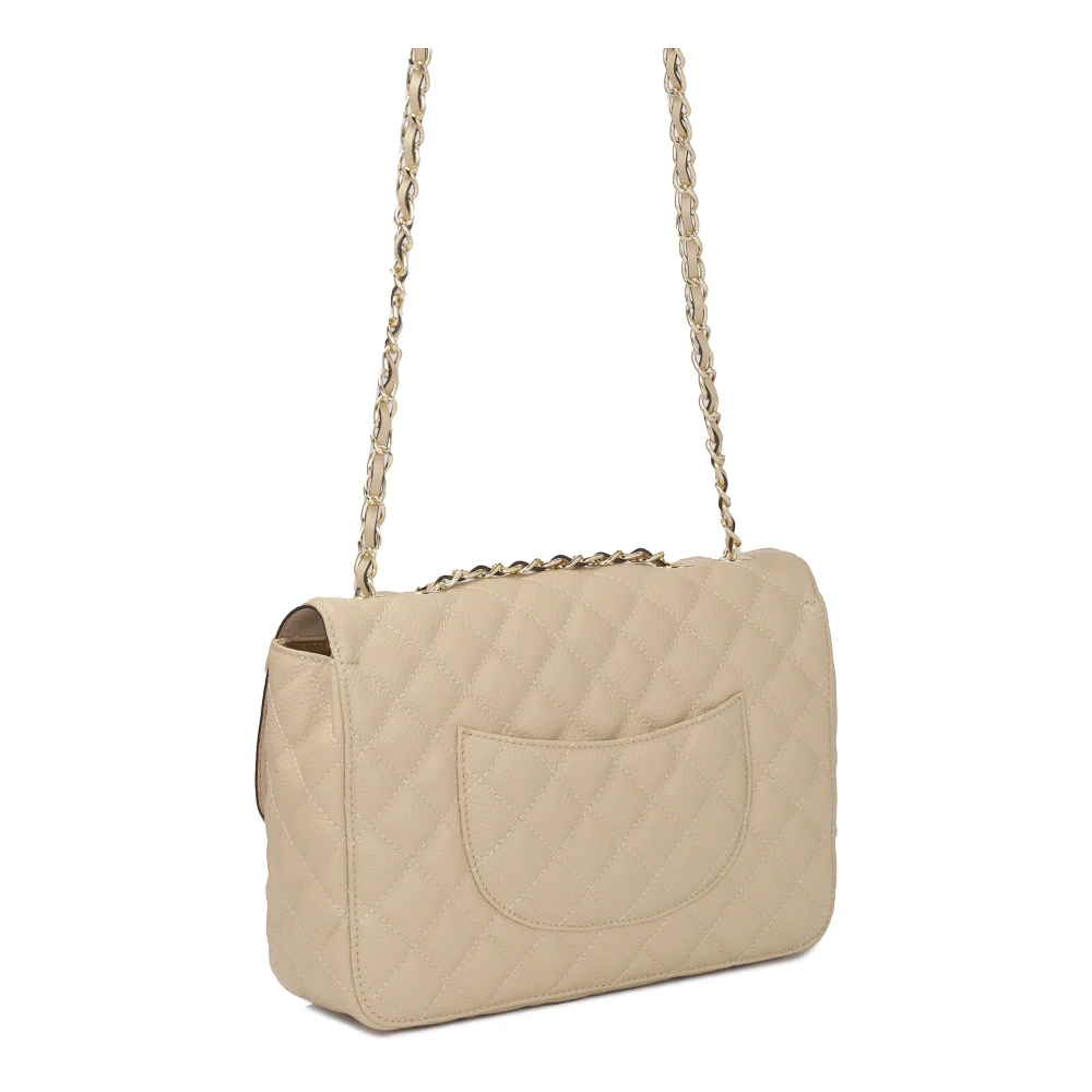 Kazar Beige leren handtas met opvallend gewatteerd patroon Beige Dames