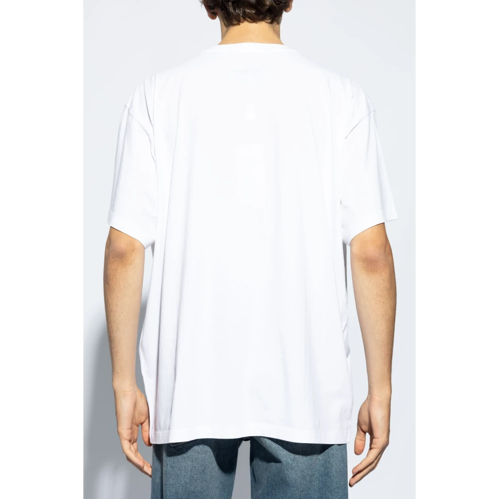 MM6 Maison Margiela Oversized T-shirt White Heren