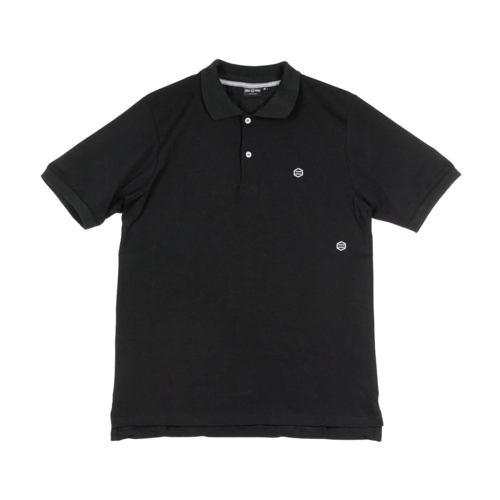 Dolly Noire Zwarte polo met korte mouwen Black Heren