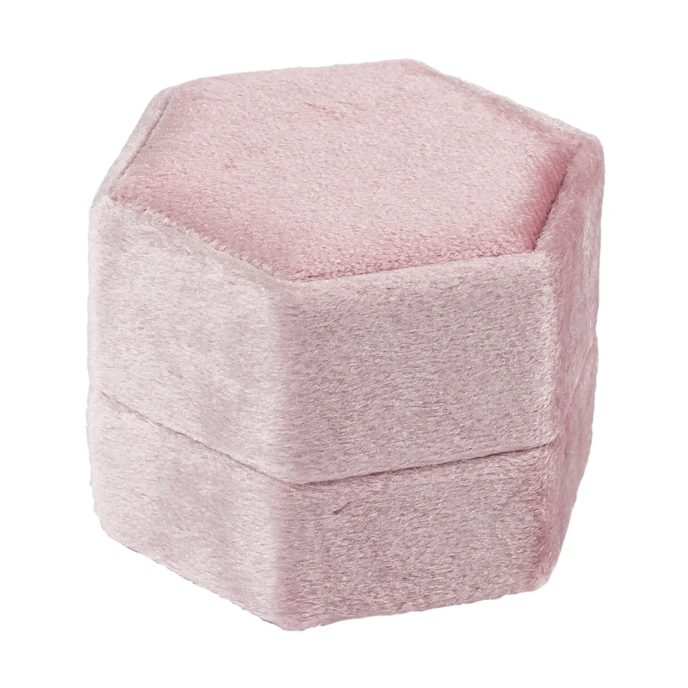 Velvet Ring Box Pale Rose