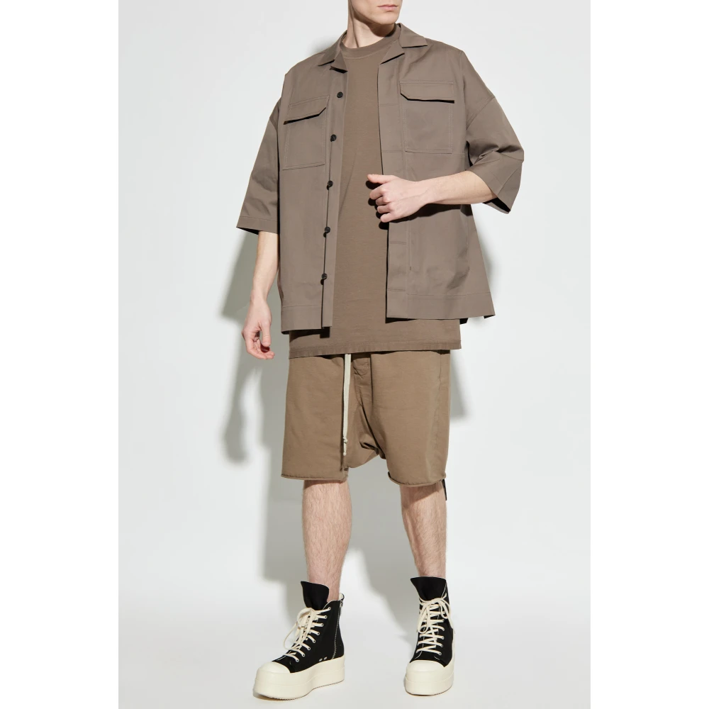 Rick Owens Katoenen T-shirt Brown Heren