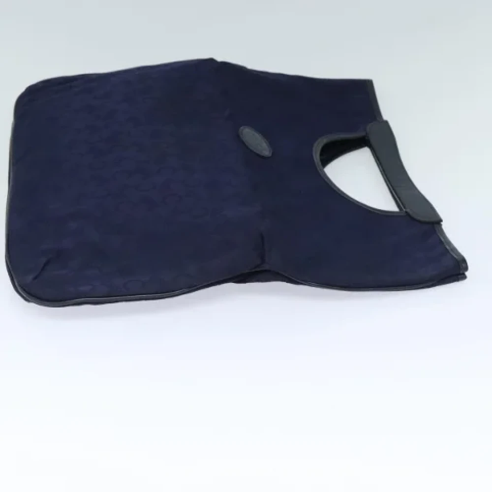 Celine Vintage Pre-owned Canvas handbags Blue Dames