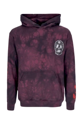 Tie Dye Brun Hoodie Herr