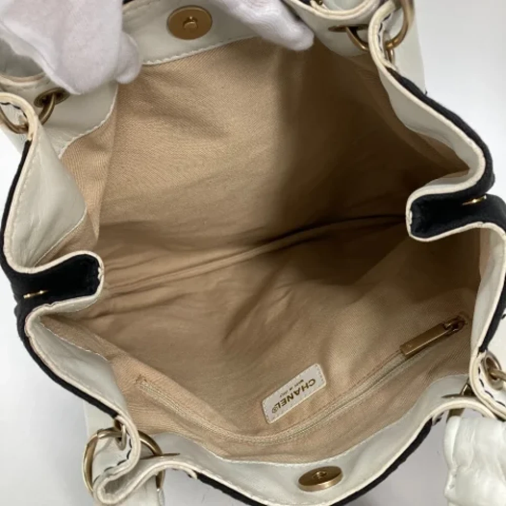 Chanel Vintage Pre-owned Canvas chanel-bags Black Dames