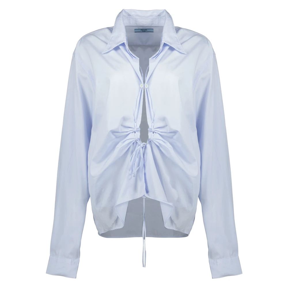Prada Women's Blue Shirt Elegant Autumn-Winter Collection - Blouses - S - Blouses & Shirts