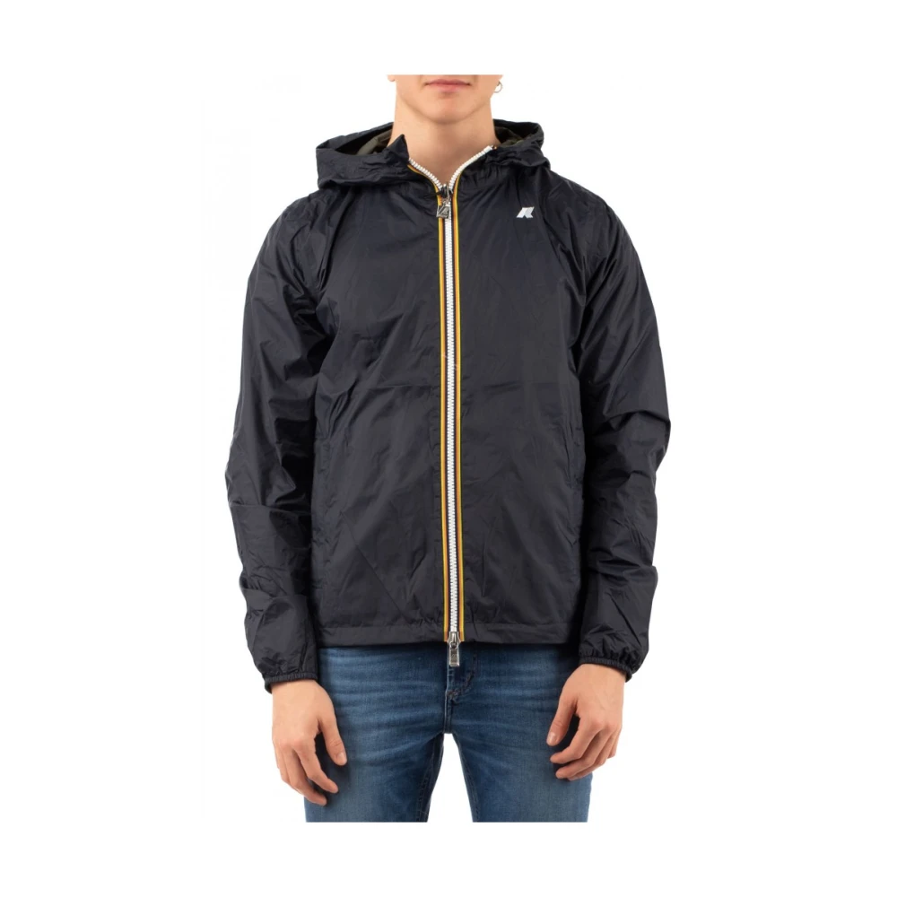 K-way Lichtgewicht Opvouwbare Jas Blue Heren