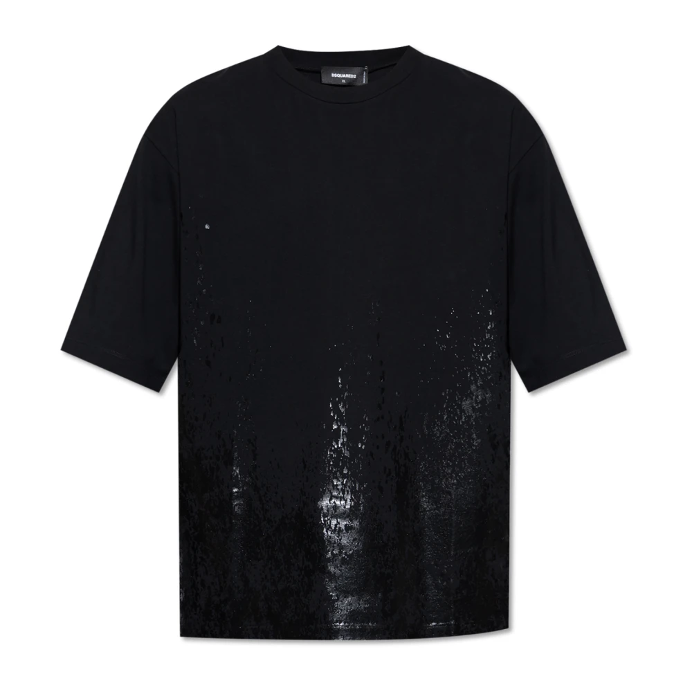 Dsquared2 Bedrukt T-shirt Black Heren