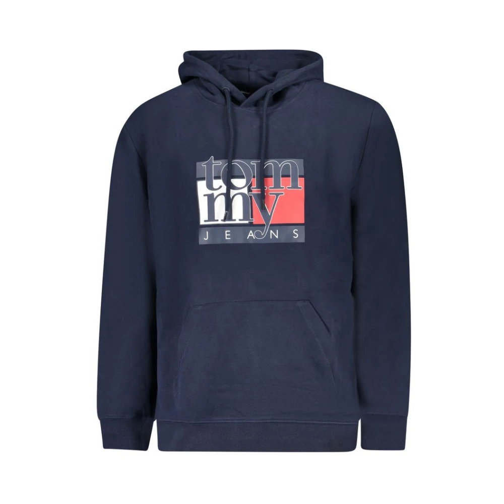 Tommy Hilfiger Blue Cotton Men Jumper Fashion Hoodie - Male - Hoodies - Blue - L - Sweatshirts & Hoodies