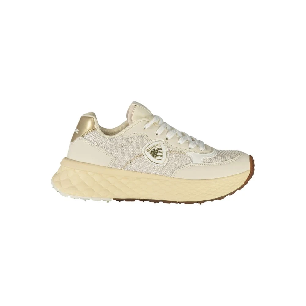 Blauer , Sneakers, Female, Beige, 3 Uk, Leather Sneaker