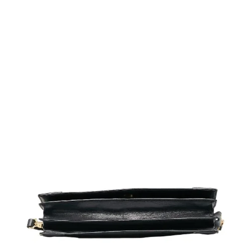 Celine Vintage Pre-owned Leather shoulder-bags Black Dames