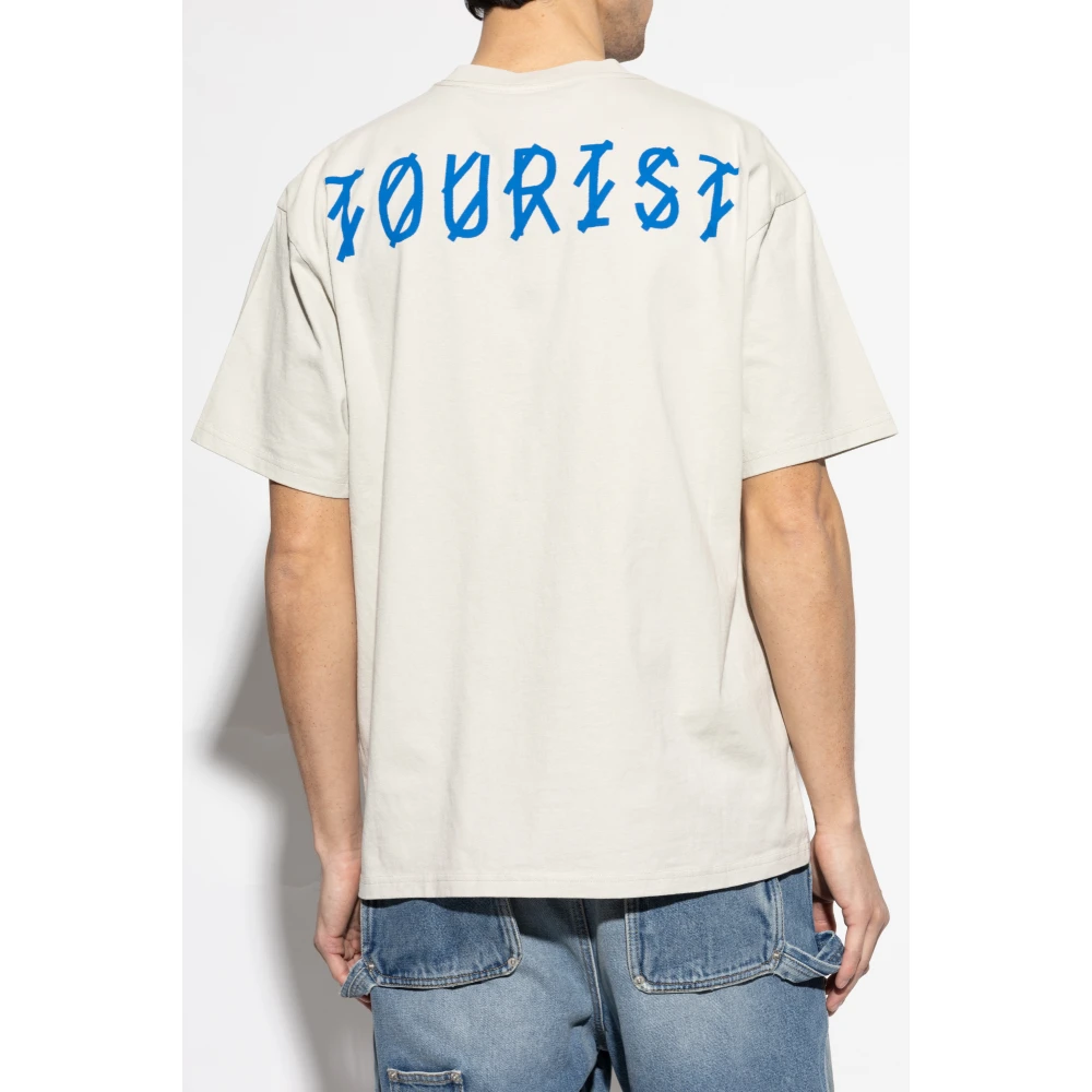 44 Label Group Katoenen T-shirt Gray Heren