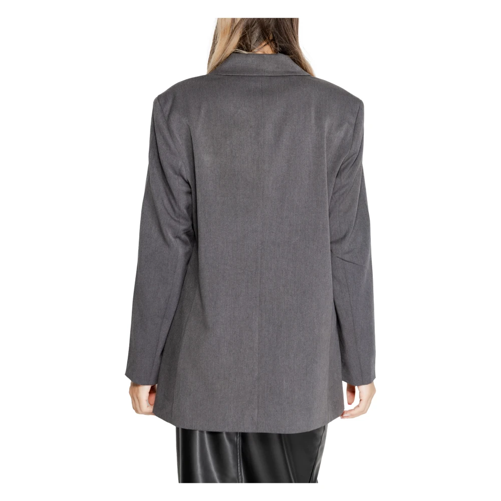 Only Blazer Donna Herfst Winter Collectie Gray Dames