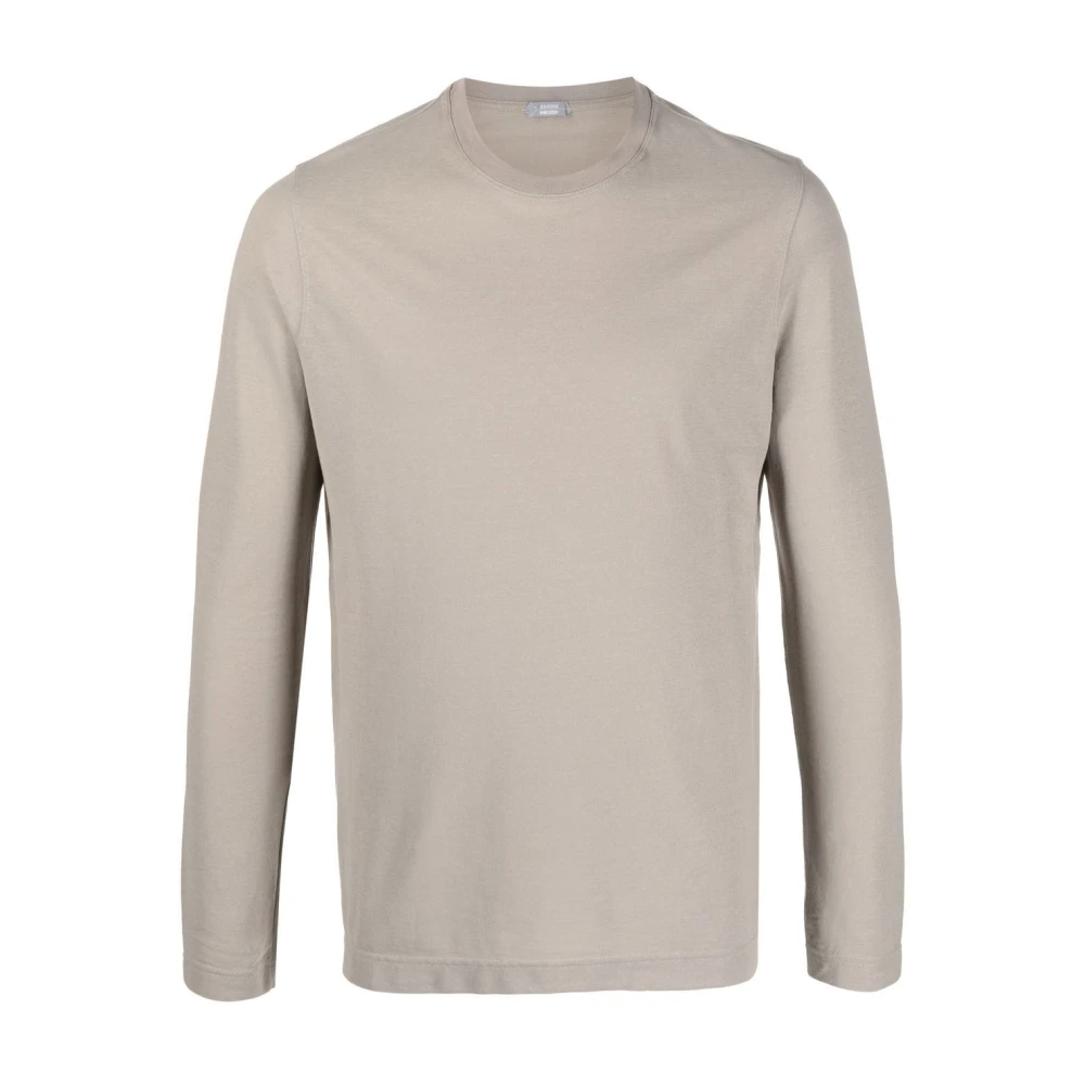 Zanone T-Shirts Gray Heren