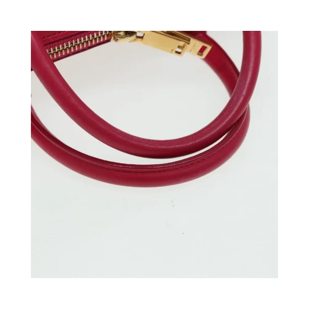 Saint Laurent Vintage Pre-owned Leather handbags Red Dames