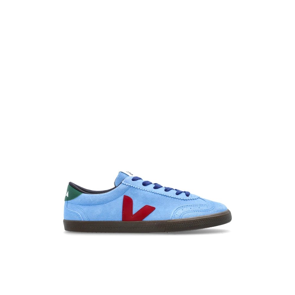 Veja Women's Blue Sports Shoes Volley Suede - Sneakers - 6 Uk - Shoes