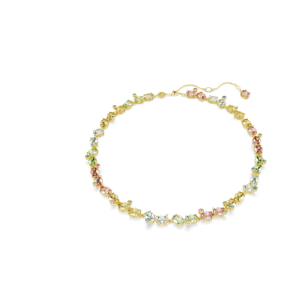 Swarovski Women's Yellow Necklaces, One Size, Elegant Gold Necklace With Crystal