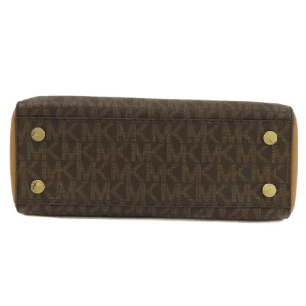 Michael Kors Pre-owned Canvas shoulder-bags Brown Dames