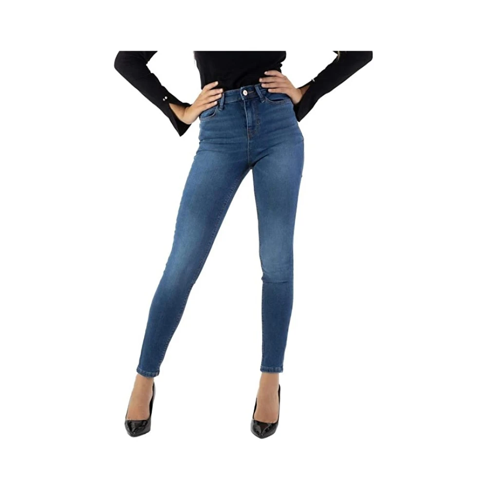 Guess Slim Fit Denim Broek Blue Dames