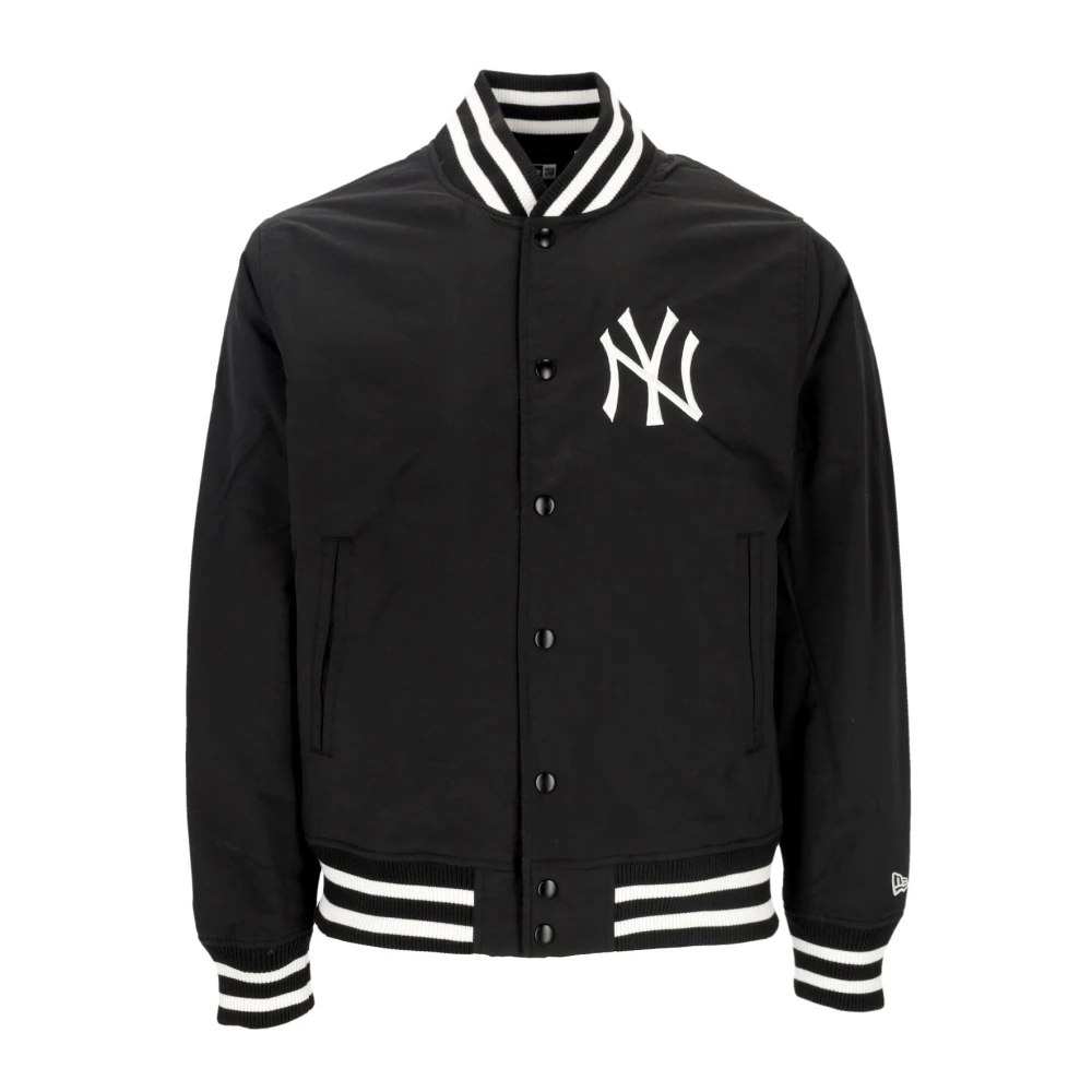 New era Yankees Logo Bomberjack Zwart Wit Black Heren
