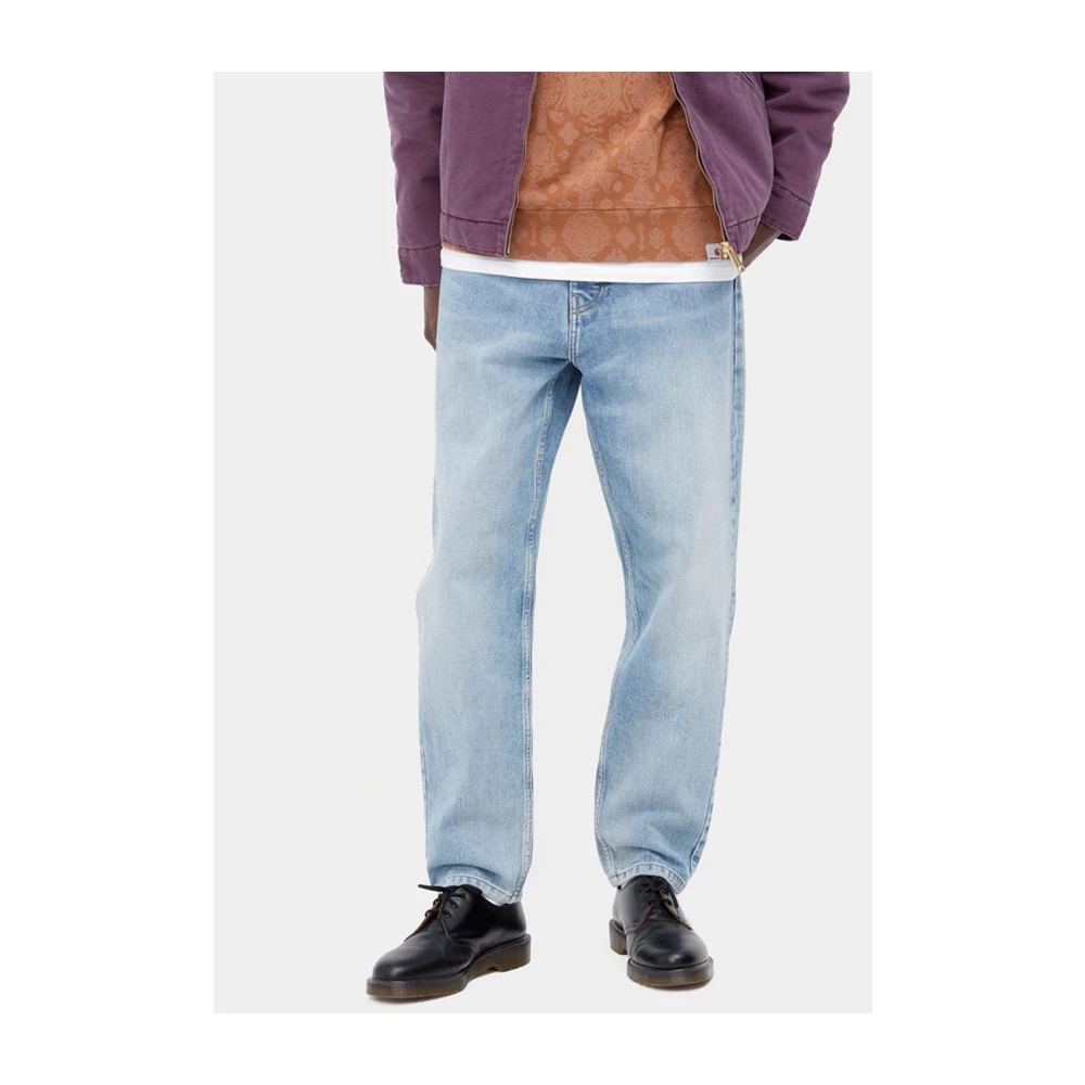 Carhartt WIP Lichtblauwe Loose-Fit Jeans Blue Heren