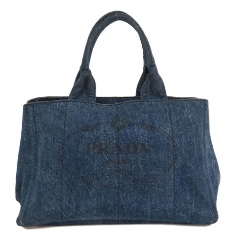 Prada Vintage Pre-owned Fabric prada-bags Blue Dames