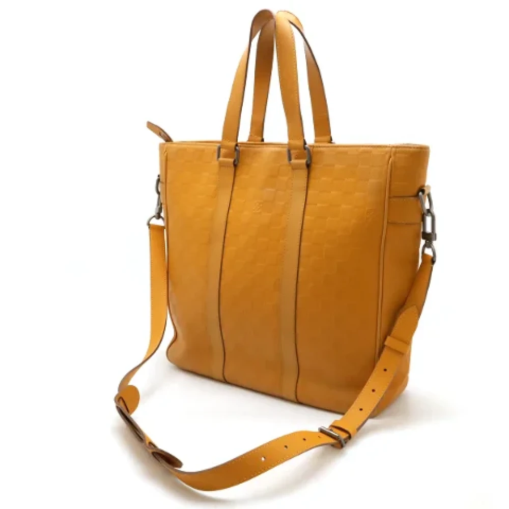 Louis Vuitton Vintage Pre-owned Leather shoulder-bags Yellow Heren