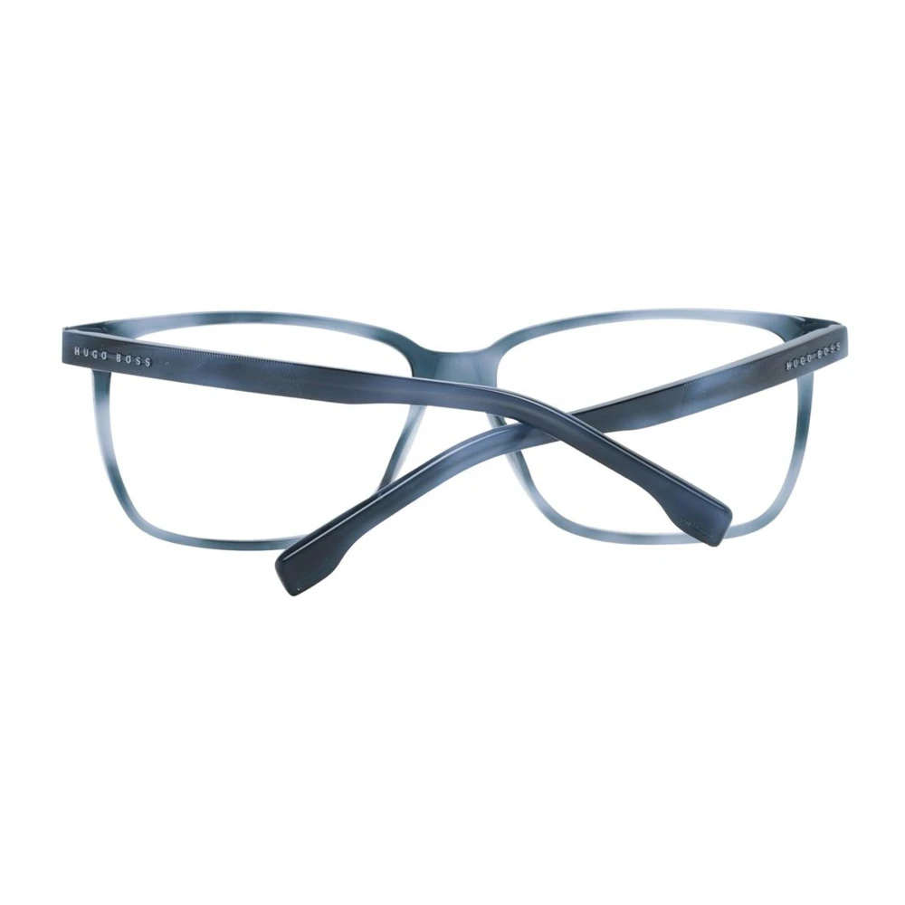 Hugo Boss Stijlvol Blauw Rechthoekige Optische Frames Blue Heren