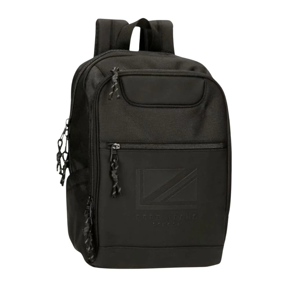 Pepe Jeans Stilren ryggsäck med laptopfack Black, Unisex