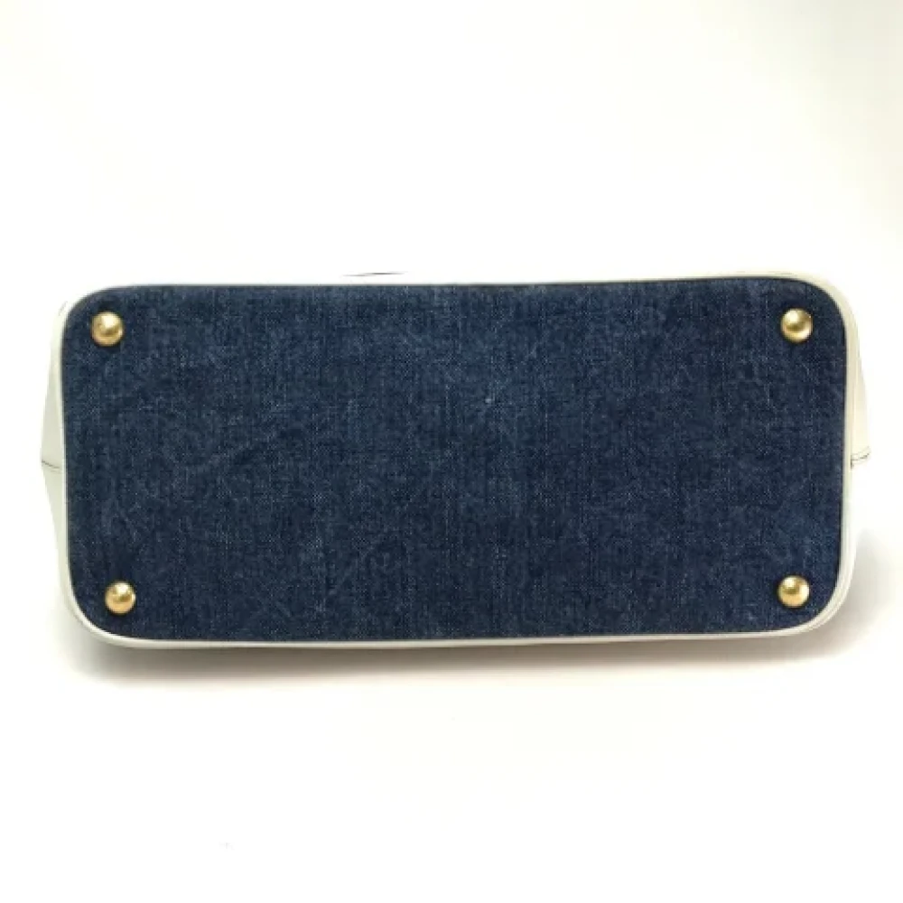 Prada Vintage Pre-owned Leather prada-bags Blue Dames