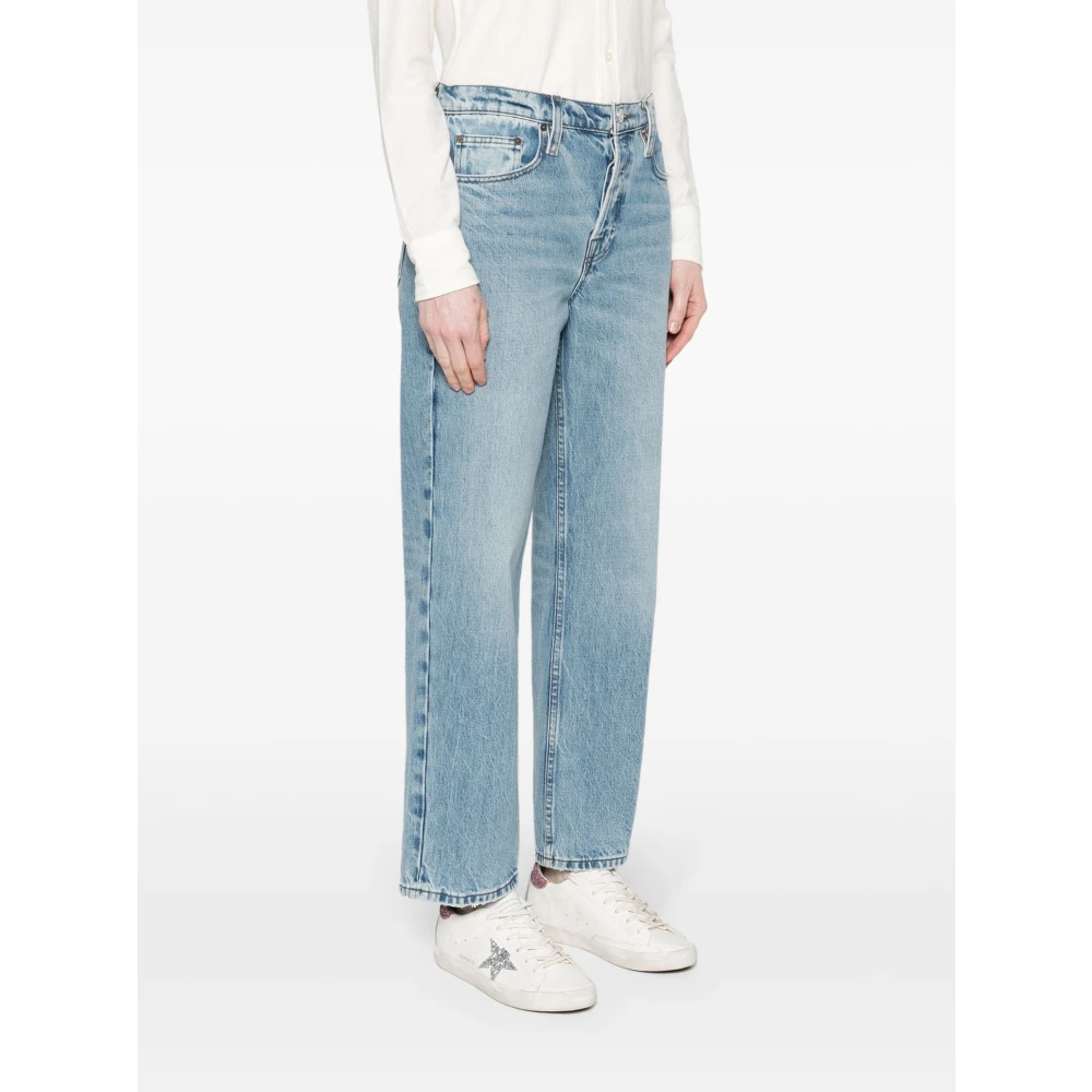 Frame Goddelijke Slouchy Straight Jeans Blue Dames