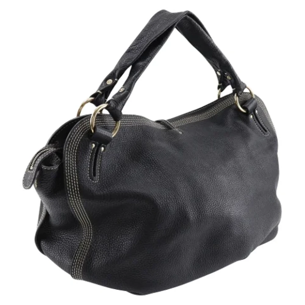 Celine Vintage Pre-owned Leather totes Black Dames